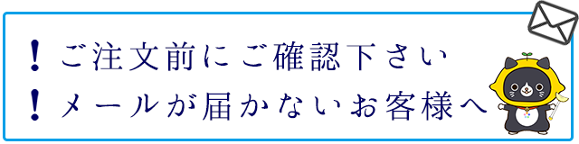 メールが届かないお客様へ