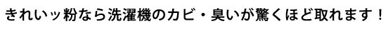 洗濯機のカビも臭いも驚くほど取れます