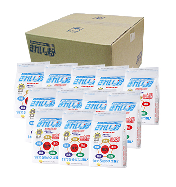 きれいッ粉に使い慣れた方に圧倒的人気!
とってもエコでお得な、1kg袋12袋入りセット(合計12㎏)
<span class="red">※ネット注文限定で消費税サービス</span>
<span class="red">※お支払方法は郵便振替不可</span>